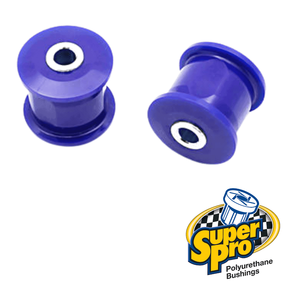 Polyurethane bushings in blue for automotive suspension, from Al Shiba General Trading.