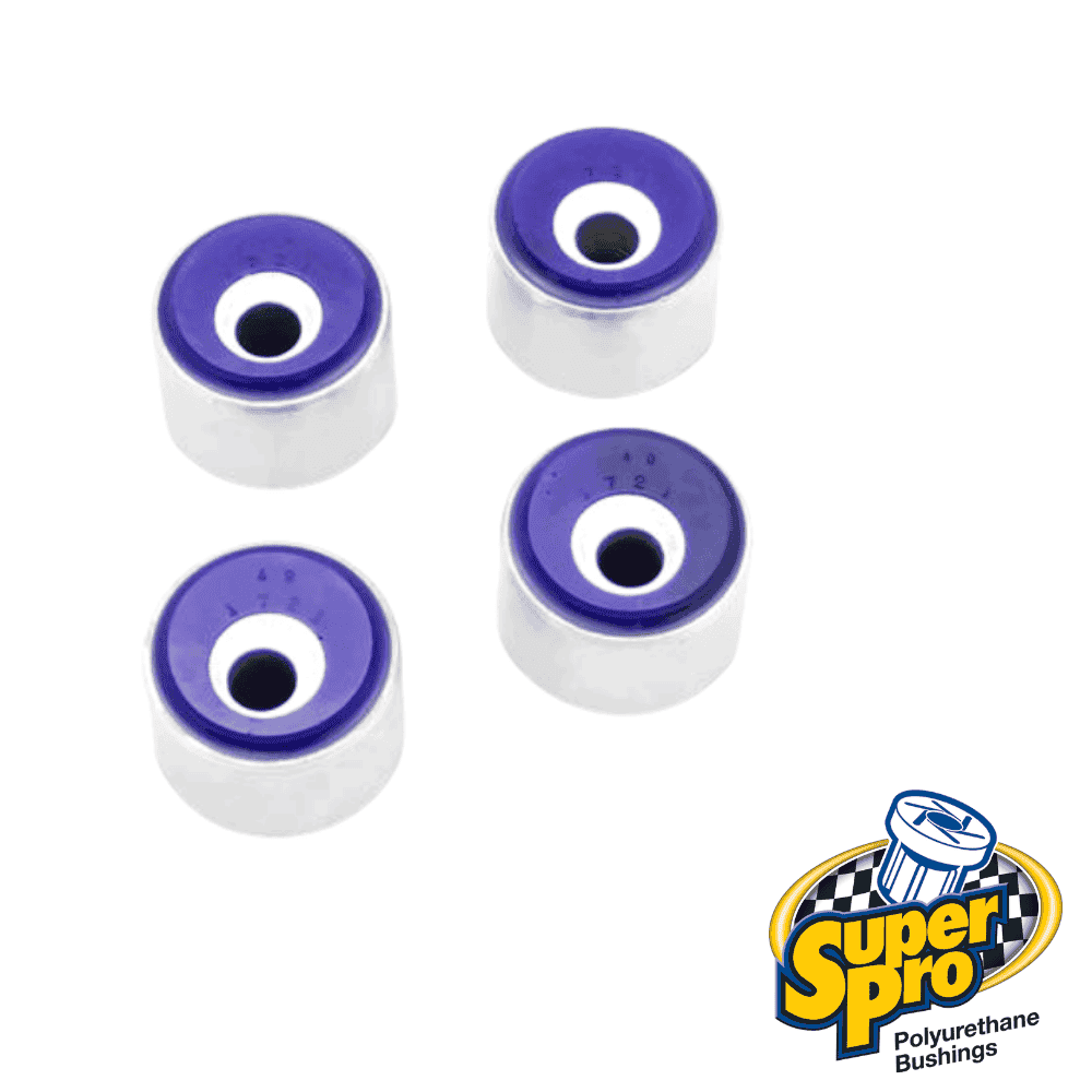 Polyurethane bushings for automotive suspension, set of four.