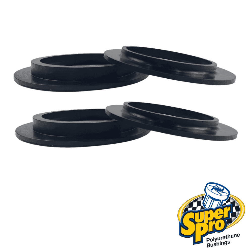 Polyurethane bushings for industrial machinery and automotive applications.