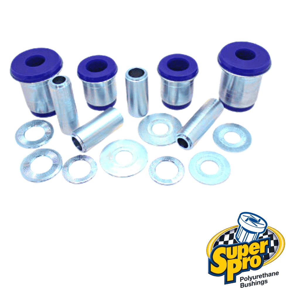 High-quality polyurethane bushings and metal sleeves for automotive suspension systems. Durable part.