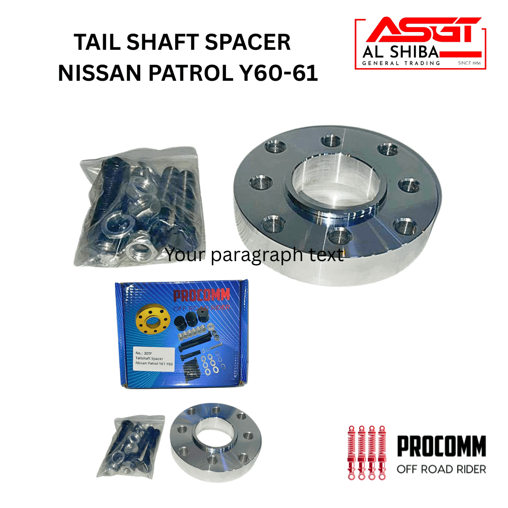 Tail shaft spacer for Nissan Patrol Y60-61, automotive spare part, Al Shiba General Trading.