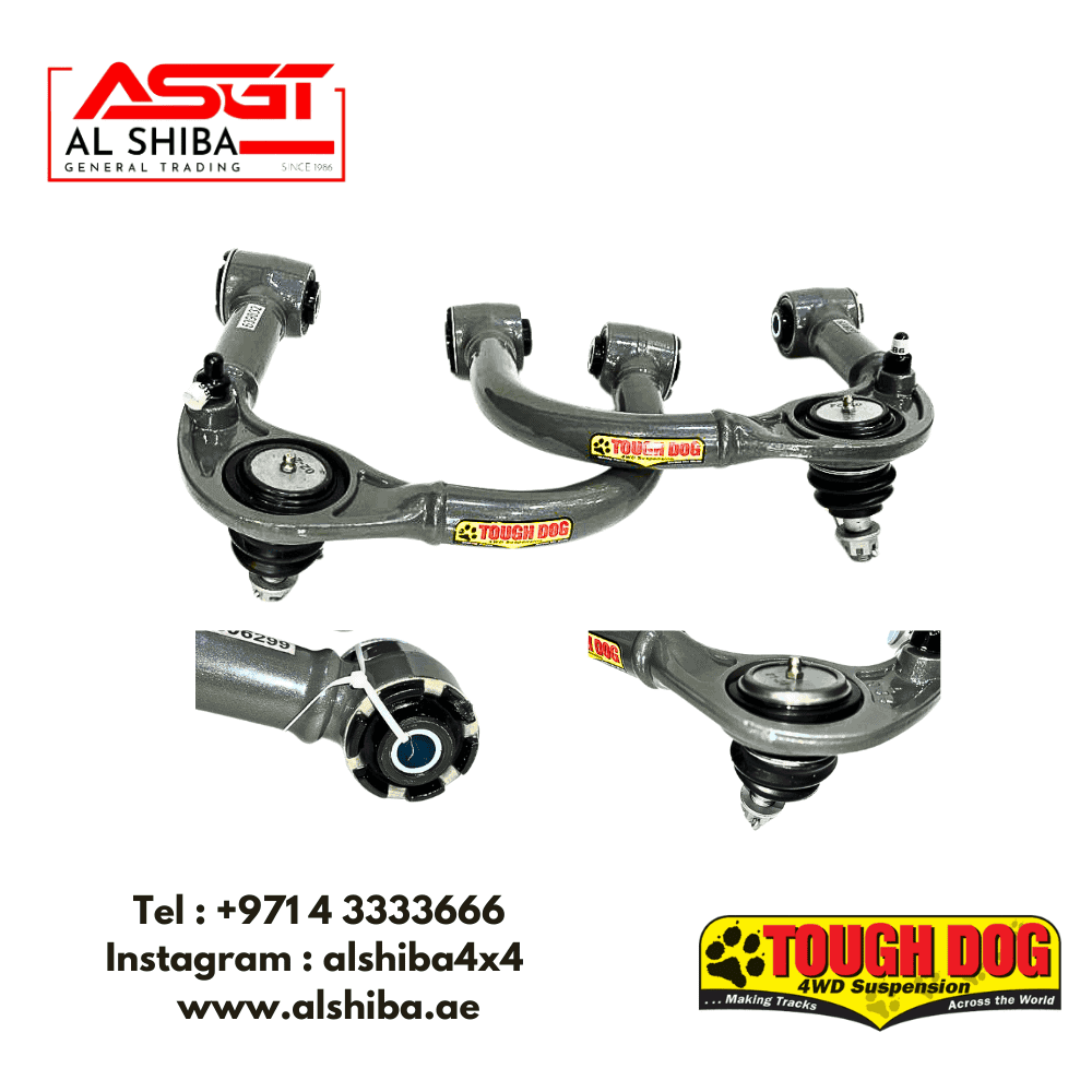 Heavy-duty automotive suspension control arms for trucks and 4x4 vehicles.