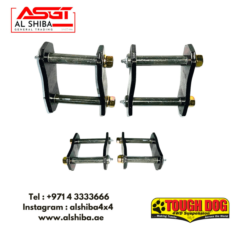 Heavy-duty vehicle suspension parts for off-road and 4x4 vehicles.