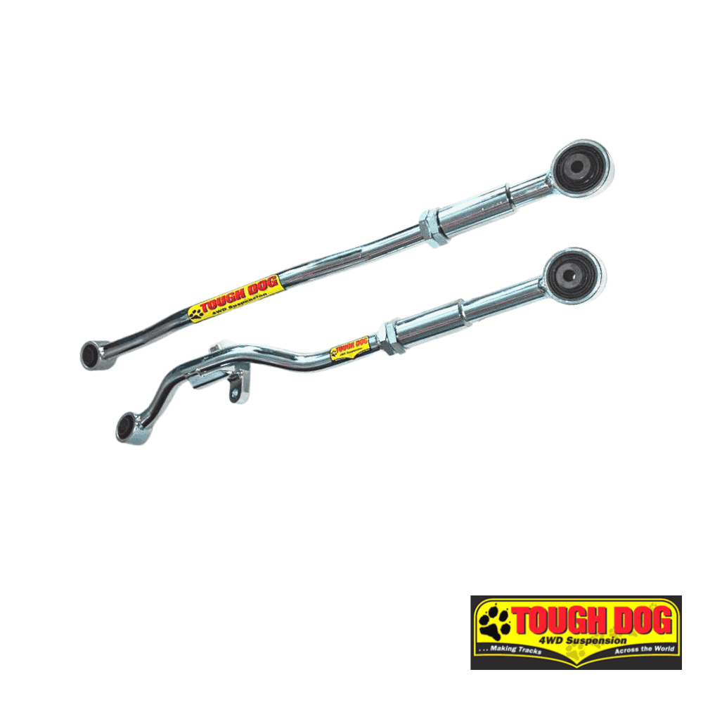 Tough Dog 4WD suspension components for off-road vehicles, durable and high-performance.