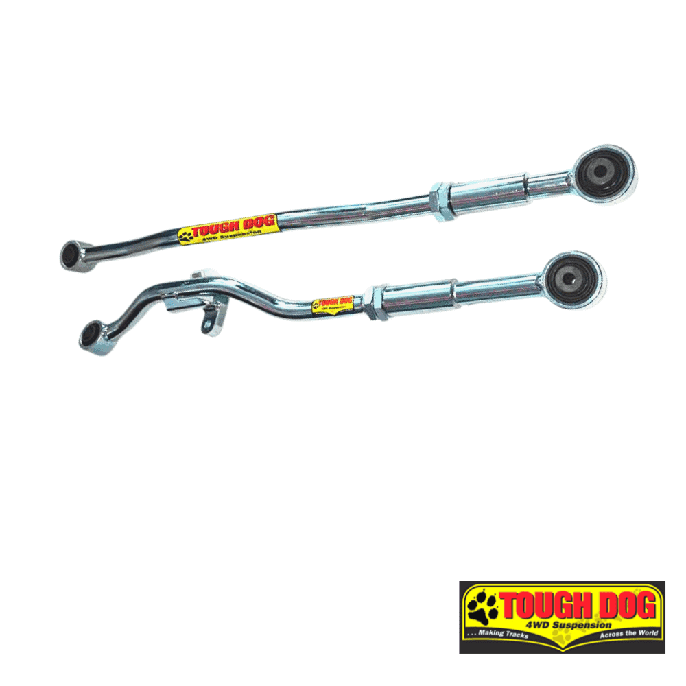 Tough Dog 4WD suspension components for off-road vehicles, durable and high-performance.