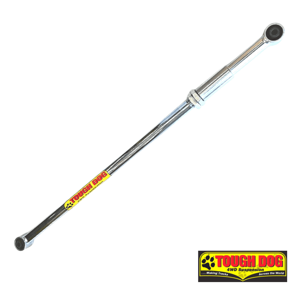 Heavy-duty 4WD suspension shock absorber for off-road vehicles by Tough Dog.