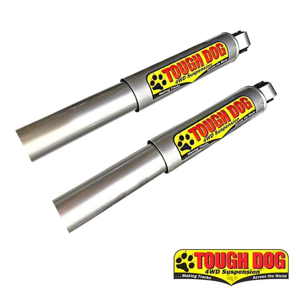 High-quality Tough Dog 4WD suspension shock absorbers for off-road vehicles.
