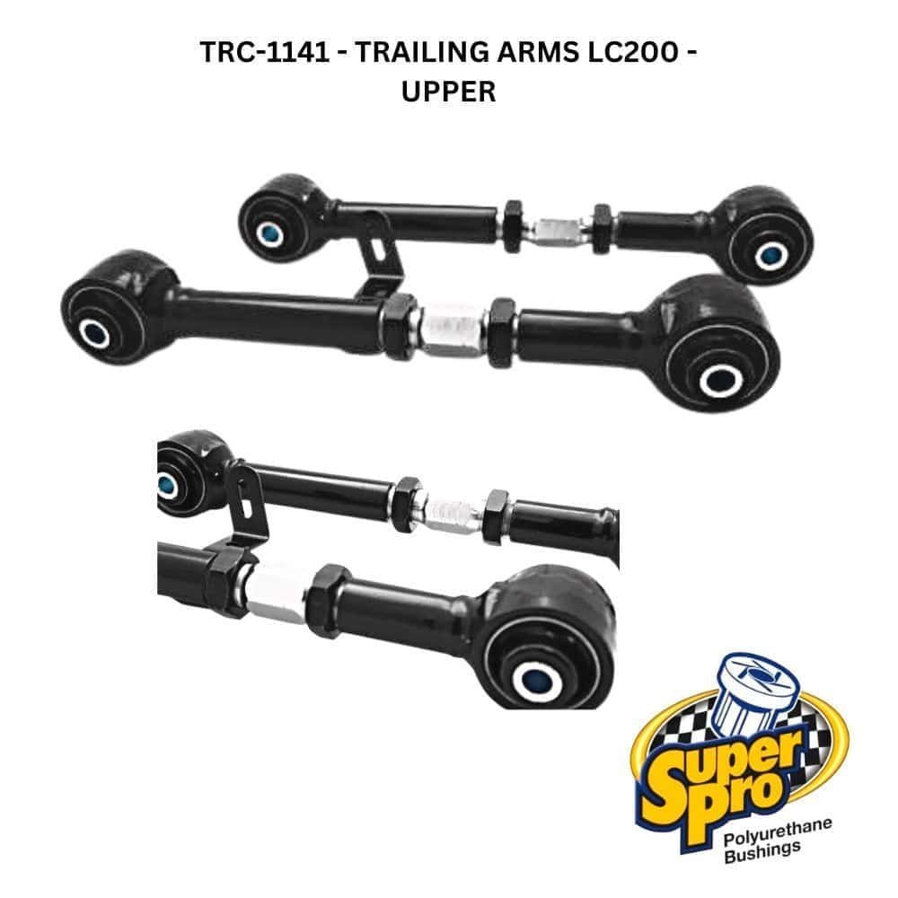 Heavy-duty trailing arms LC200 upper for Toyota Land Cruiser, polyurethane bushings included.
