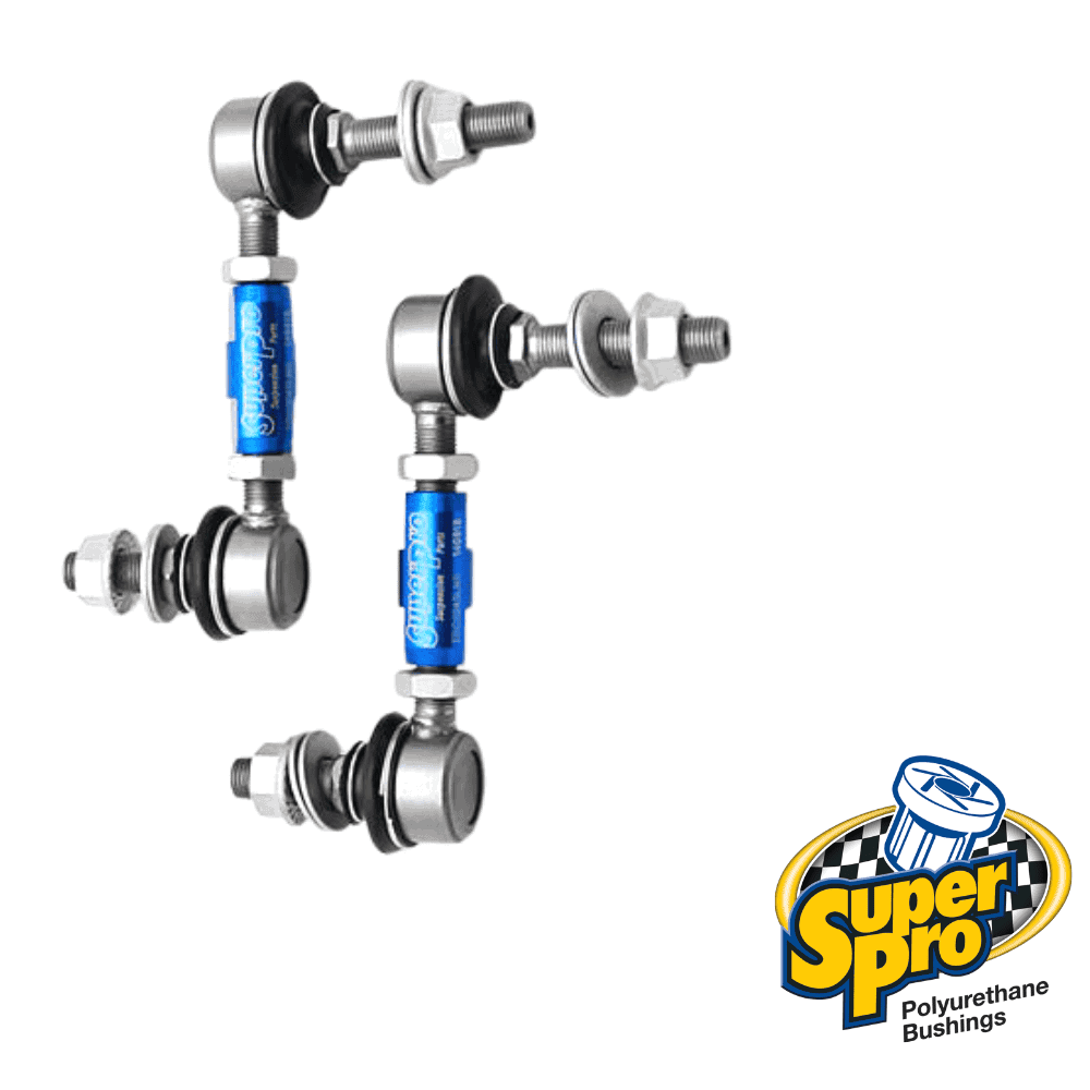 High-quality polyurethane bushings for automotive suspension systems by Super Pro.