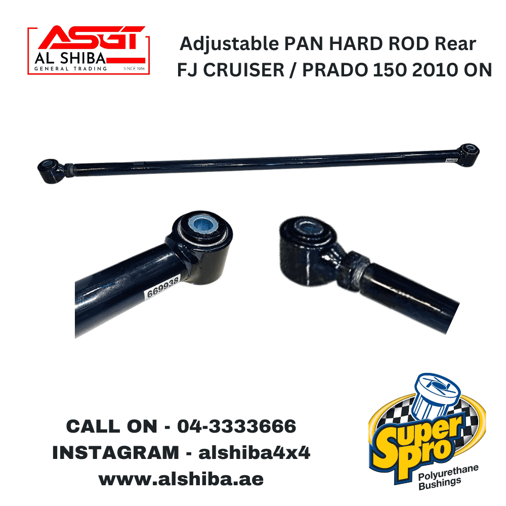 Adjustable PAN HARD ROD for FJ Cruiser / Prado 150 2010 on - Al Shiba General Trading.