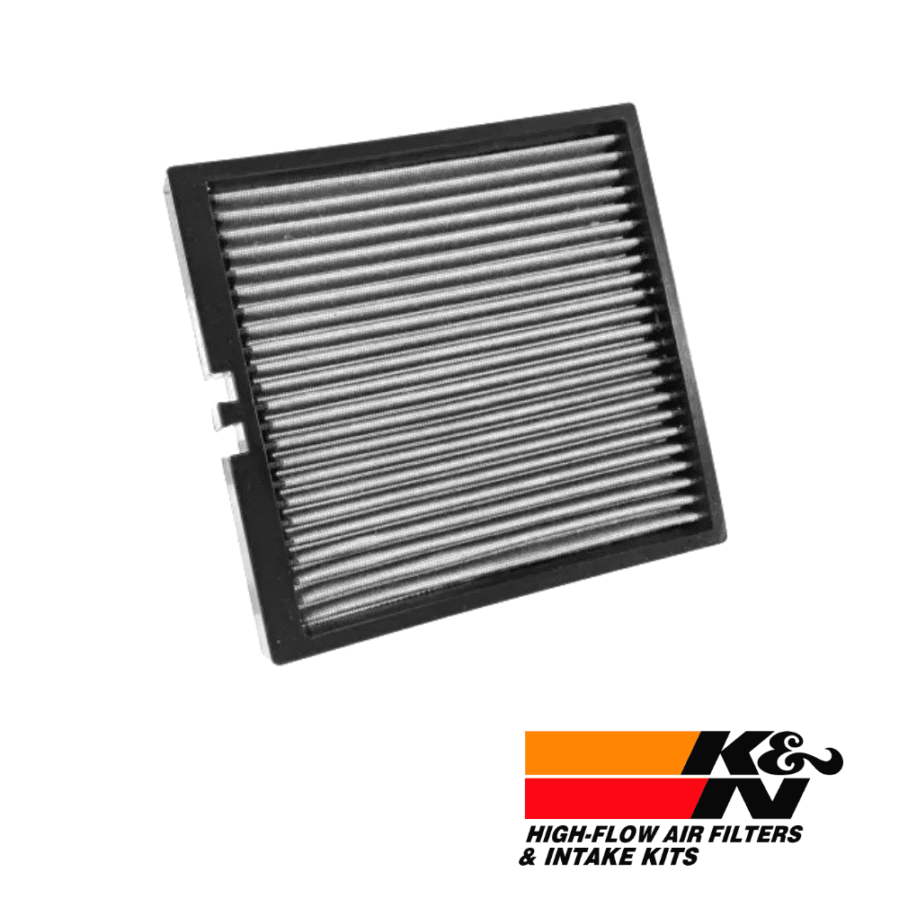 High-flow air filter for vehicle engine, durable and efficient filtration system.
