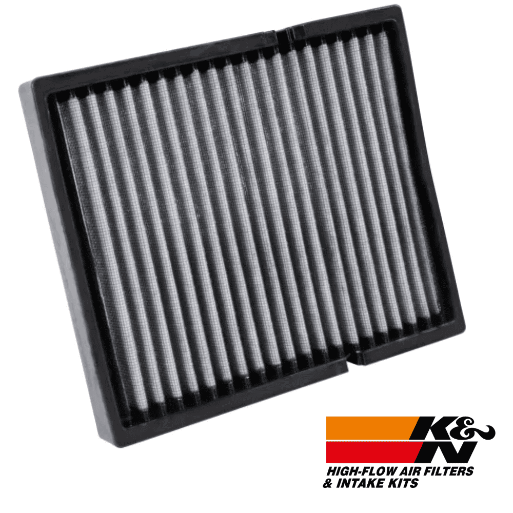 High-flow air filter for vehicle engine, durable and efficient filtration system.