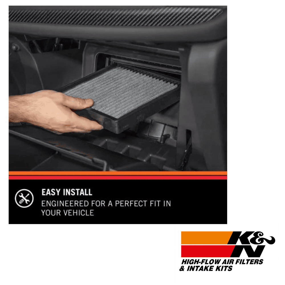 High-flow air filter replacement for vehicle engine, easy to install and ensure optimal performance.