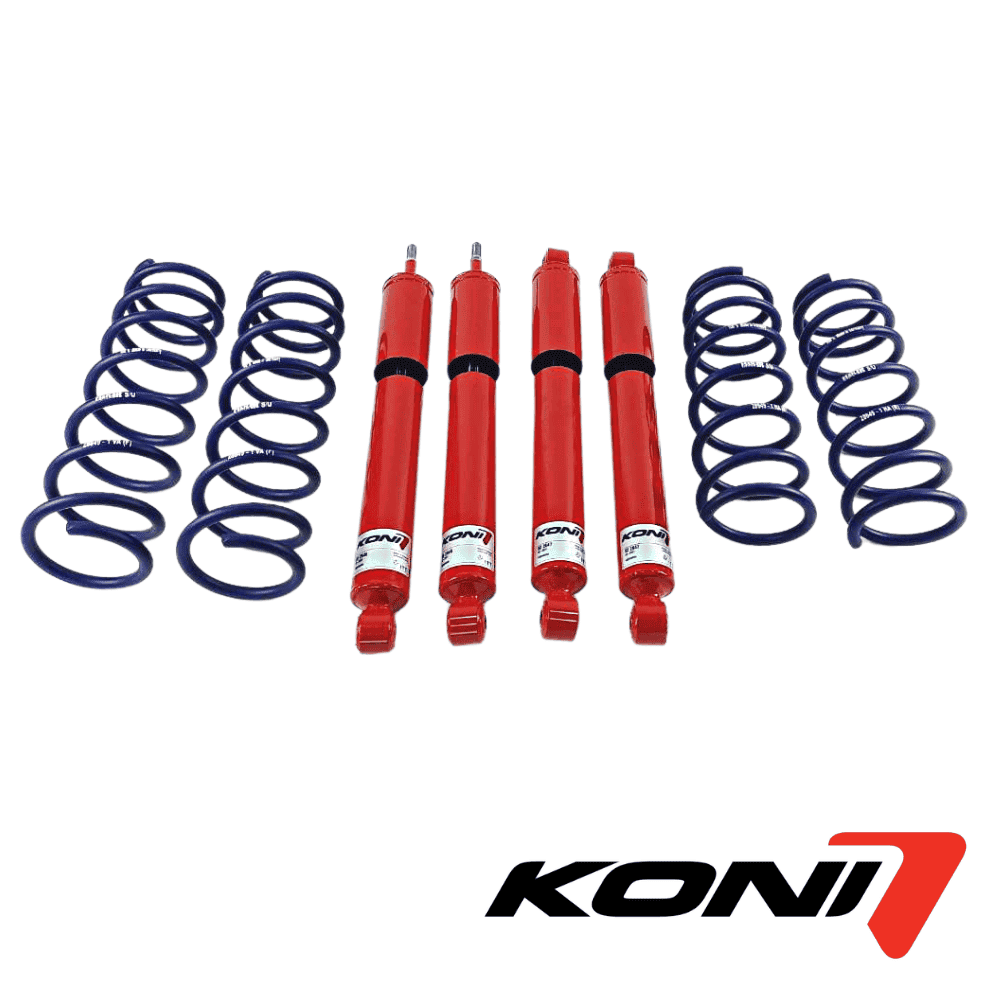 High-performance car shock absorbers with coil springs for enhanced vehicle stability and comfort.