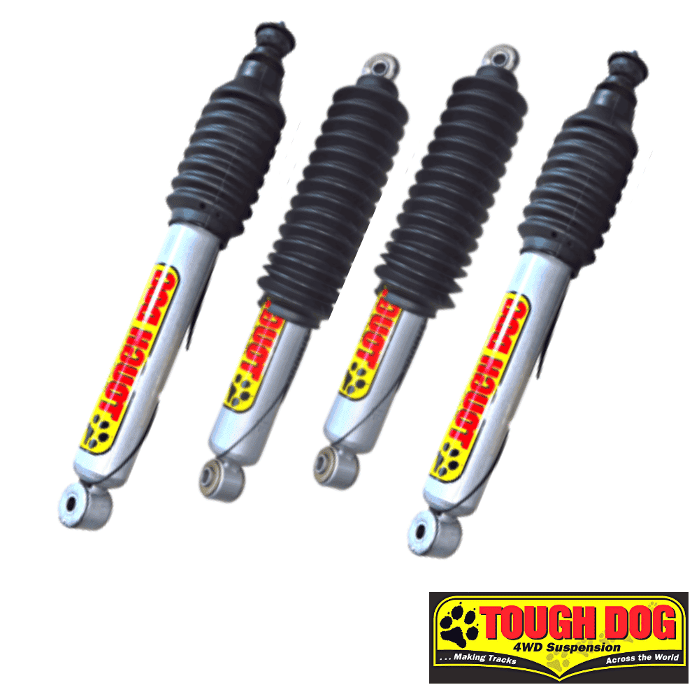 Heavy-duty shock absorbers for 4WD vehicles from Al Shiba General Trading, ensuring durability and o.