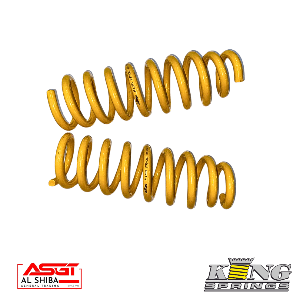 Yellow coil springs for industrial or automotive use, high-quality and durable.