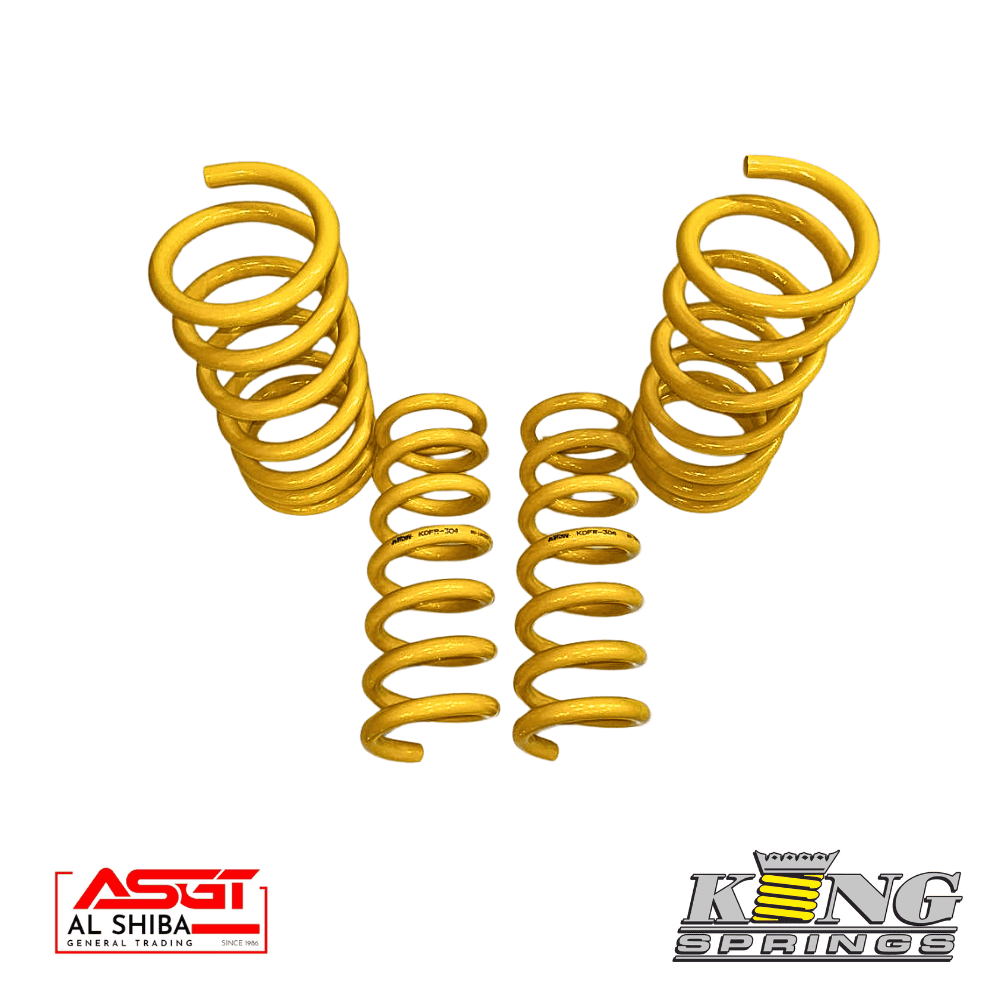 Al Shiba general trading yellow coil springs for industrial use.