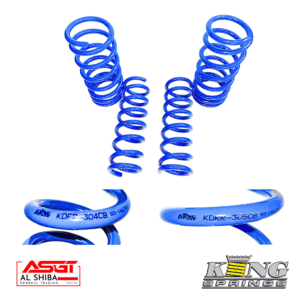 Korean King Springs coil springs for automotive suspension, high-quality shock absorbers.