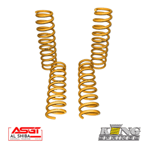 High-quality gold coil springs for industrial and mechanical applications.