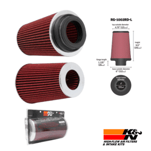High-flow air filters and intake kits from Al Shiba General Trading, UAE.