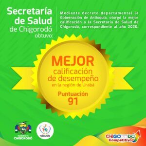 La Secretaría de Salud de Chigorodó es la mejor de Urabá