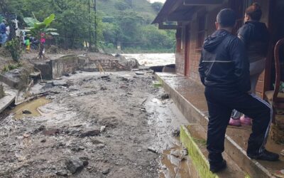 36 viviendas afectadas y un desaparecido deja una creciente en Montebello