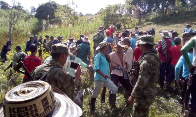 En Anorí se realizan protestas contra erradicación de cultivos ilícitos