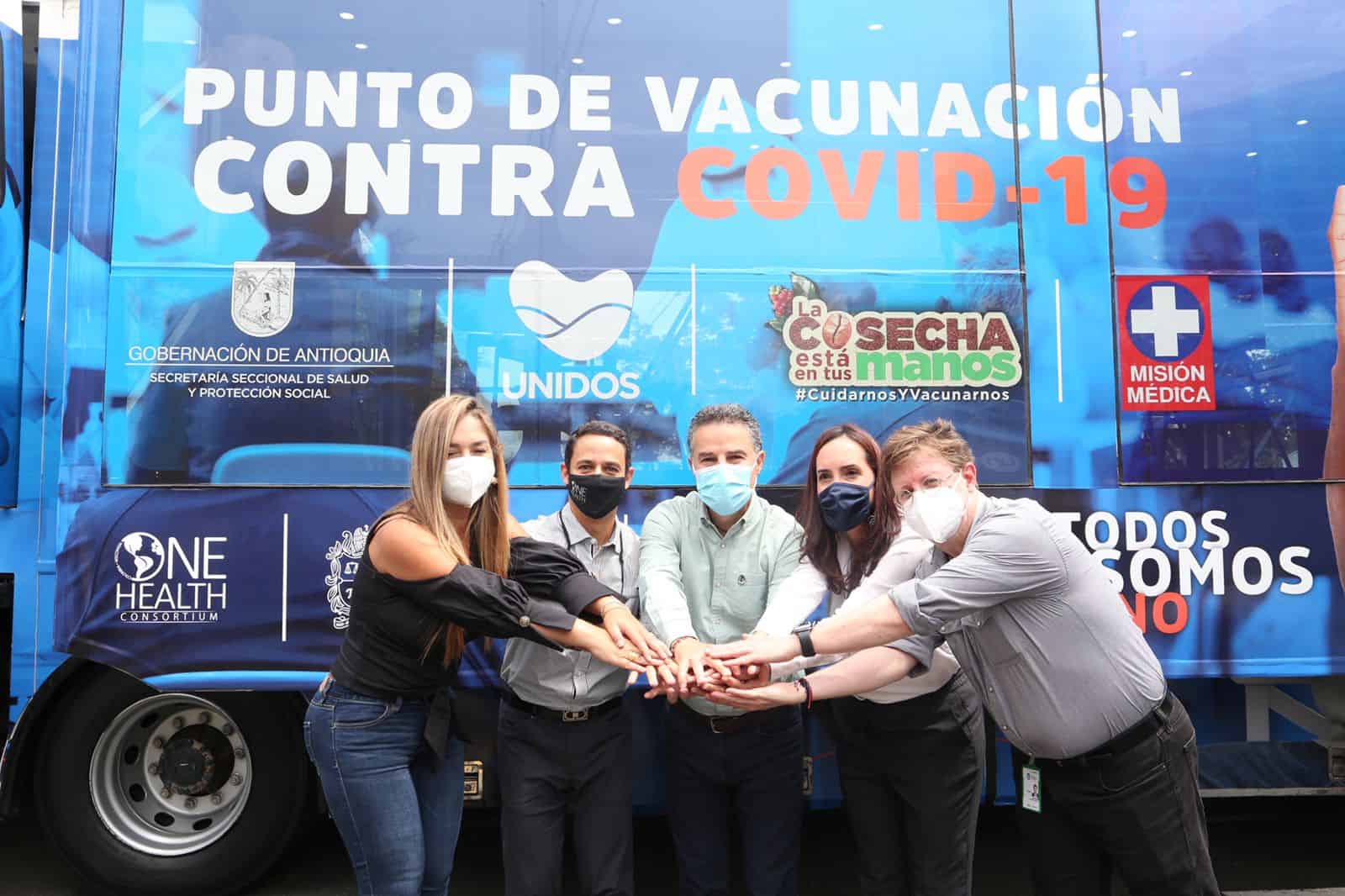 Puesta en marcha de las móviles de vacunación en Antioquia