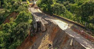 Se inician obras de rehabilitación de la vía Primavera-Santa Bárbara-La Pintada en el sitio La Quiebra