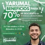 Yarumal ofrece 70 % de descuento en intereses moratorios