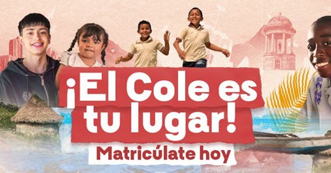 Más de 8 millones de cupos para matrícula escolar en Colombia