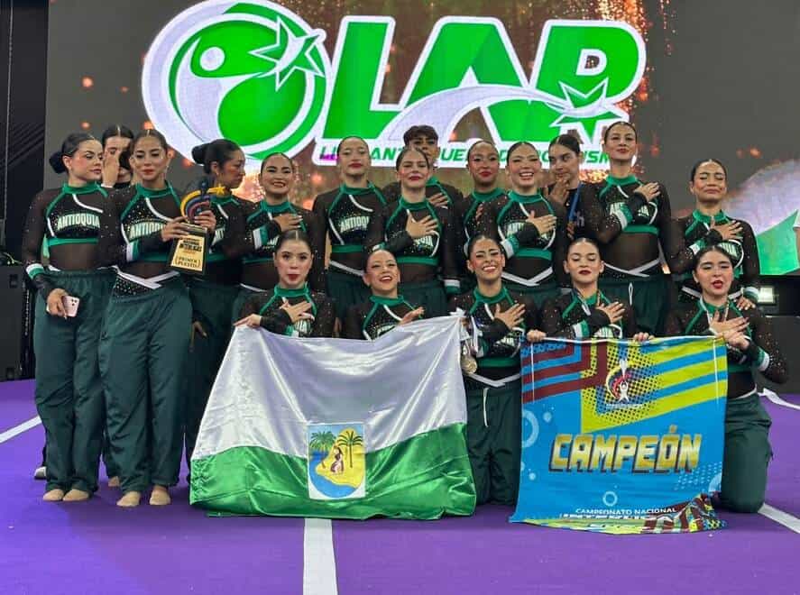 Foto de cortesía de la Selección Antioquia en el Nacional Interligas de Porrismo 2026