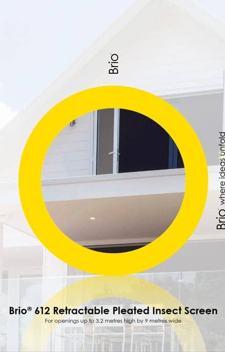 Brio 612 Retractable Pleated Insect Screens