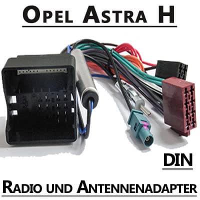 CAN-B Autoradio Adapter Opel Astra H, Radio- und Antennenadapter, DIN Format, kompatibel.