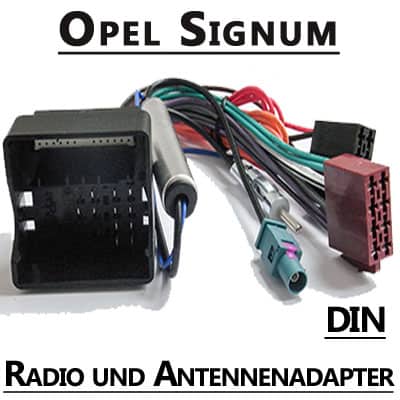 AutoRadioAdapter Opel Signum CAN-B, Radio- und Antennenadapter, DIN, beste Verbindung.