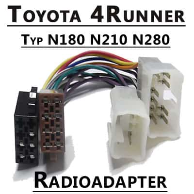 4. Hochwertiger Autoradio Adapter für Toyota 4Runner, kompatibel mit N180, N210, N280, CAN-B.