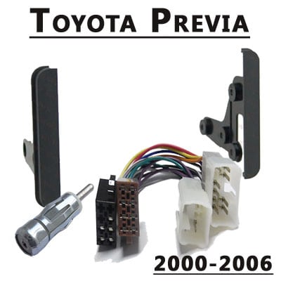 Hochwertiger Autoradio Adapter für Toyota Previa 2000-2006, CAN-B kompatibel.