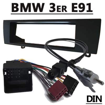 Autoradio Adapter für BMW 3er E91, CAN-B, DIN, einfache Installation.
