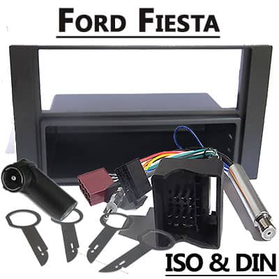 AutoRadio Adapter Ford Fiesta, CAN-B, ISO & DIN, Einbaukit mit Wireless Fernbedienung.