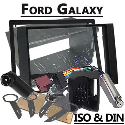 Kfz Autoradio Adapter mit CAN-B, kompatibel mit Ford Galaxy, einfach zu installieren.