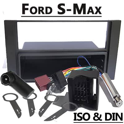 Autoradio Adapter Ford S-Max, CAN-B, ISO & DIN, Car Multimedia Zubehör, Einbaukit.