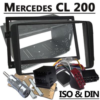 Ersatz- Autoradio Adapter für Mercedes-Benz CL 200, CAN-B kompatibel.