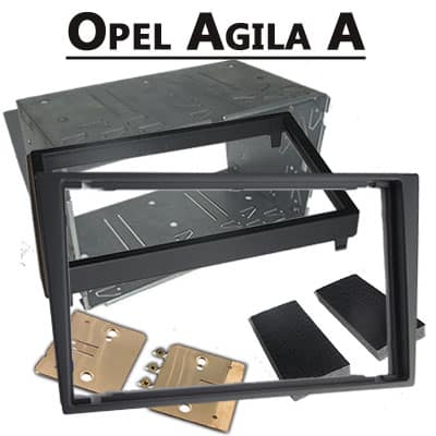 Modernes Opel Agila A Autoradiosystem mit CAN-B Adapter für nahtlose Integration.