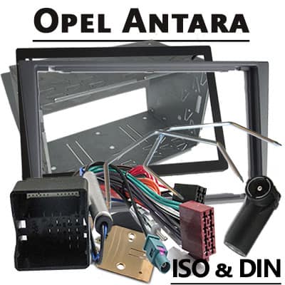 Autoradio Adapter Opel Antara mit CAN-Bus Nutzung, Stecker und Kabel.