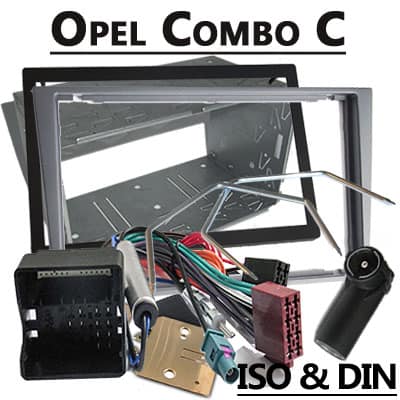 Autoradio Adapter für Opel Combo C, CAN-B Integration, ISO & DIN, Einbauzubehör.