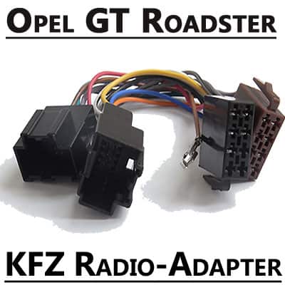 Auto Radio Adapter Opel GT Roadster, CAN-B Kabel, Autoradio Verbindung.