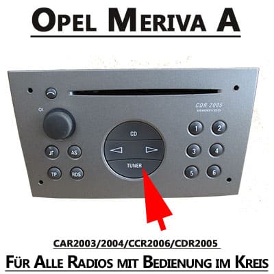 Hochwertiger Opel Meriva A Autoradio Adapter mit CAN-B Steuerung.