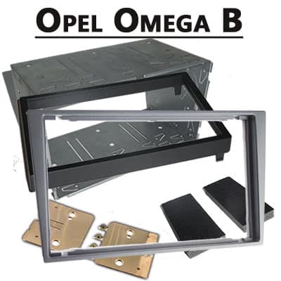 Ersatzrahmen für Opel Omega B Autoradio, CAN-B Adapter kompatibel.