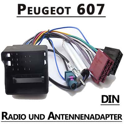 Peugeot 607 Radio- und Antennenadapter mit CAN-B Schnittstelle für autoradio-adapter.eu.