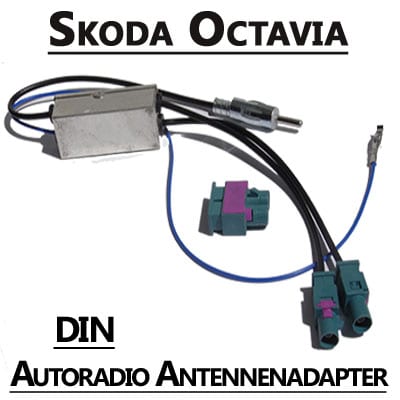 CAN-B Autoradio Adapter Skoda Octavia, DIN, Antennenadapter, Kabelsatz, Autoradio Zubehör.